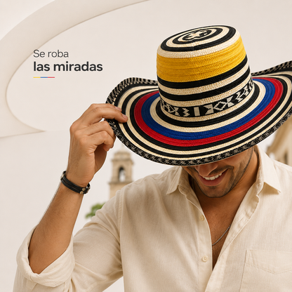 Sombrero Vueltiao™  artesanal tejido a mano por artesanos colombianos