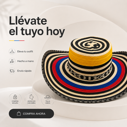 Sombrero Vueltiao™  artesanal tejido a mano por artesanos colombianos