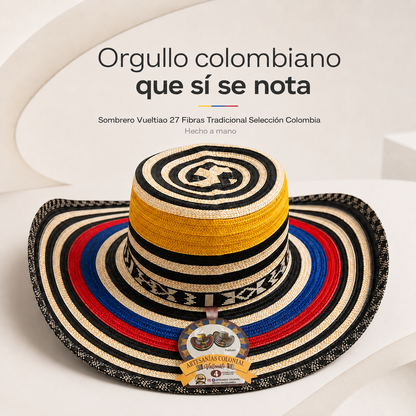 Sombrero Vueltiao™  artesanal tejido a mano por artesanos colombianos