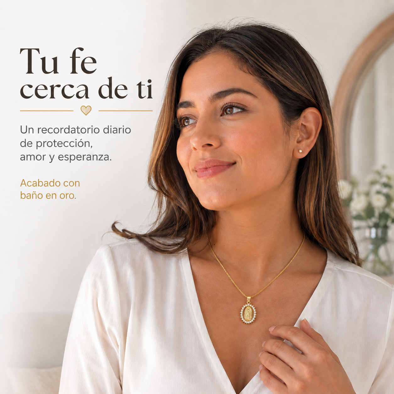 Collar Virgen María Protección Divina