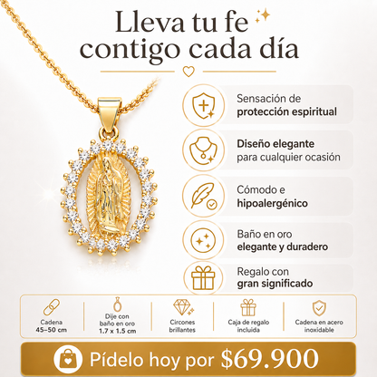 Collar Virgen María Protección Divina