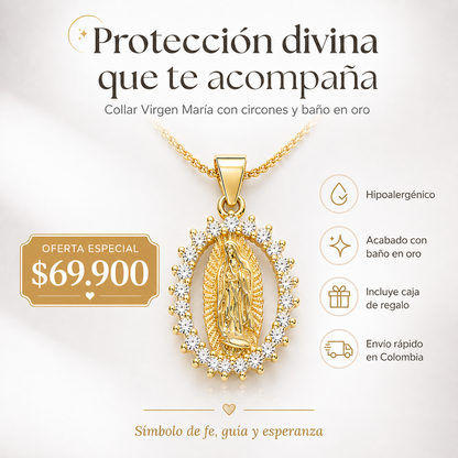 Collar Virgen María Protección Divina