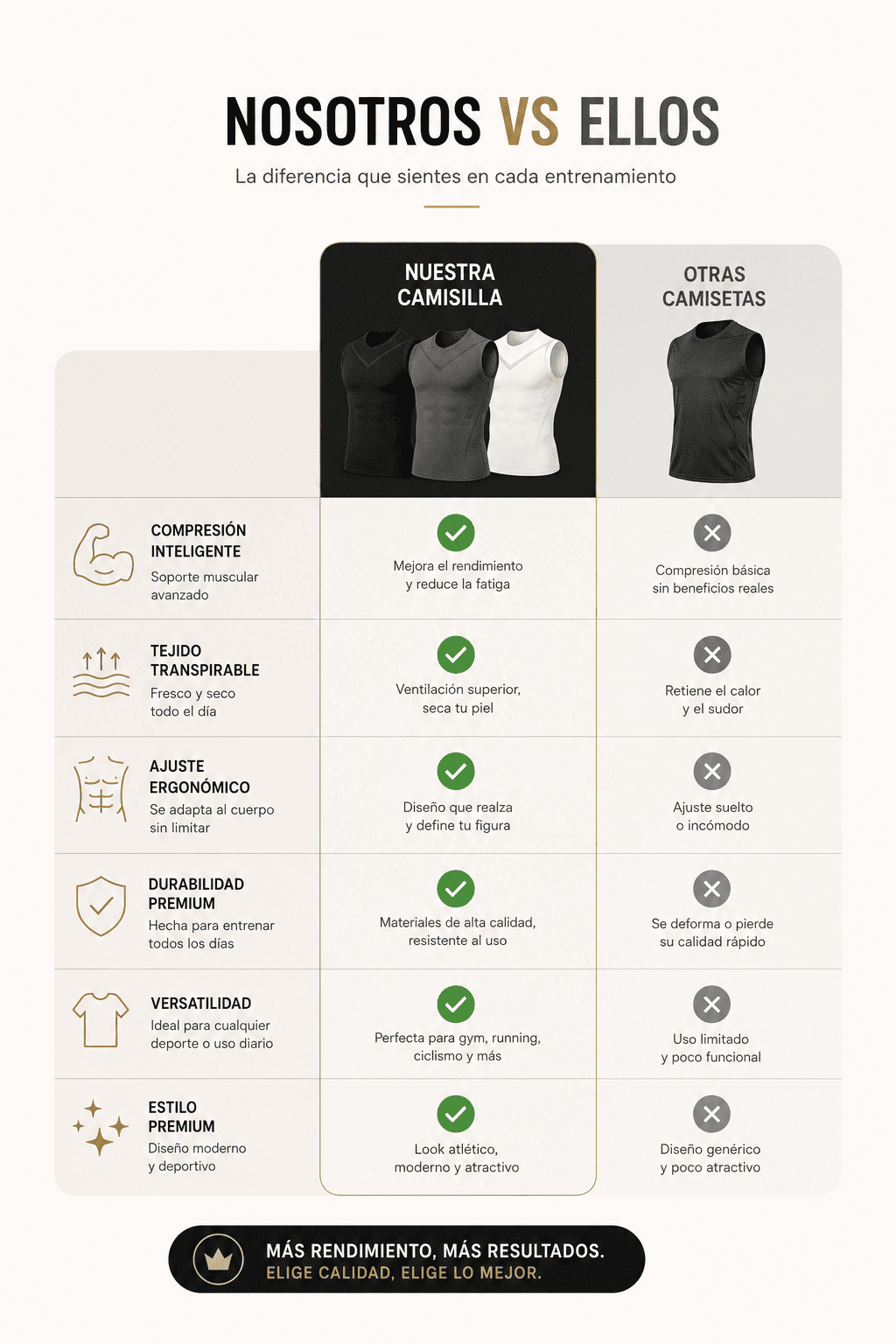 Camisilla Ionfit Pro Drop